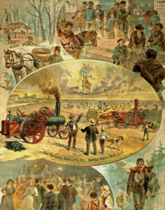 The Advance Thresher Banner Boy Ad Image